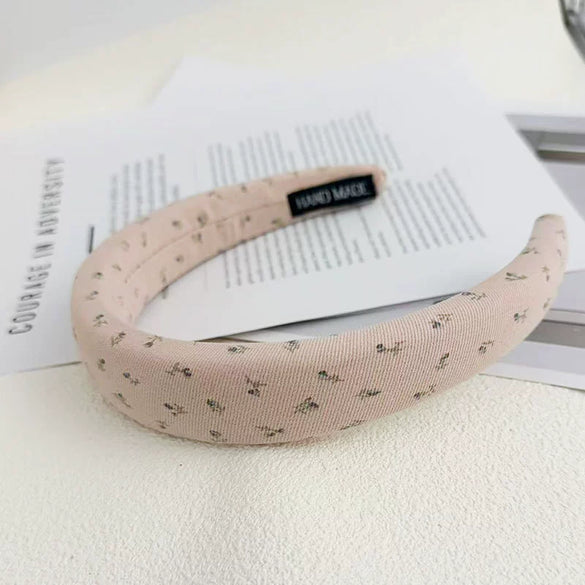 Fabric Handmade Women's Blue Bow Headband