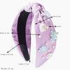 Fabric Headband Set With Pearls For Women Hair Accessories Knot Style