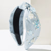 Fabric Headband Set With Pearls For Women Hair Accessories Knot Style