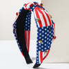 Fabric Headband With Diamond Fivepointed Star And Striped Pattern Women's Hair Accessories