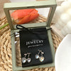 Fabric Jewelry Packaging With Soft Cloth Cardboard Card And Ribbon For Earrings Hair Ring Necklace And Bracelet