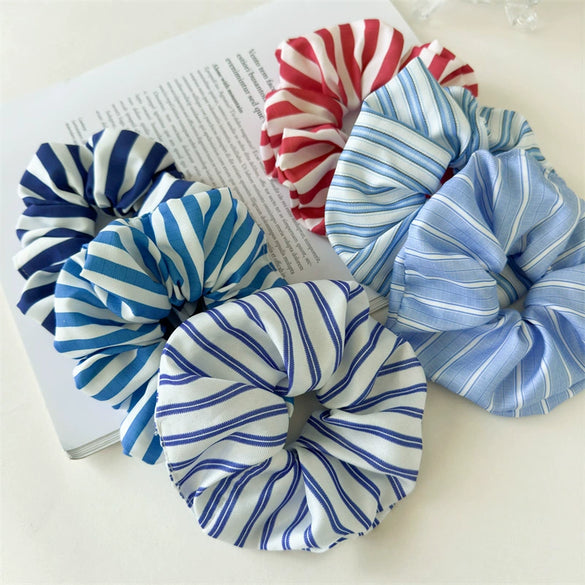 Fabric Minimalist Striped Hair Accessories For Girls