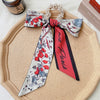 Fabric Pearl Hair Band Ribbon Silk Scarf Style Ponytail Hair Tie Knitted High Elasticity Hair Accessory For Women