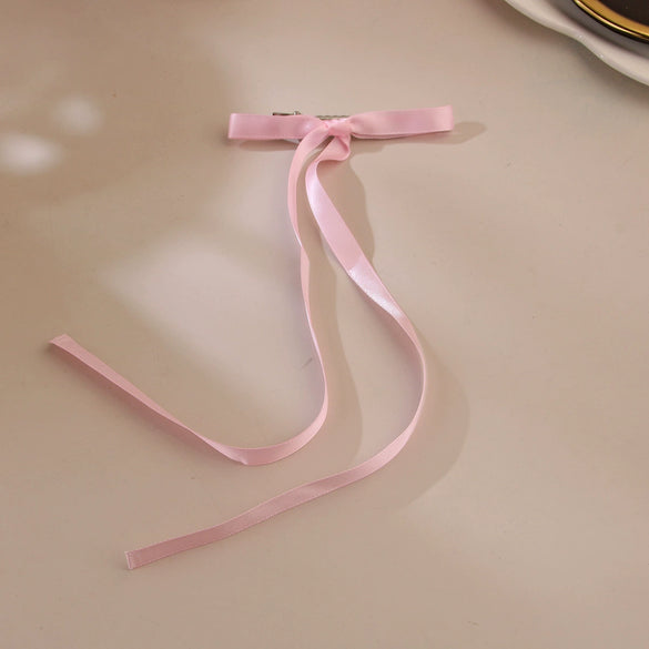 Fabric Ribbon Bow Hairpin Ballet Style Manual Processing Women's Headwear