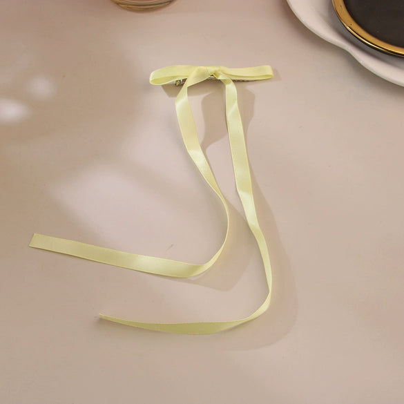 Fabric Ribbon Bow Hairpin Ballet Style Manual Processing Women's Headwear