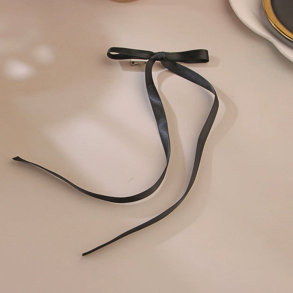 Fabric Ribbon Bow Hairpin Ballet Style Manual Processing Women's Headwear