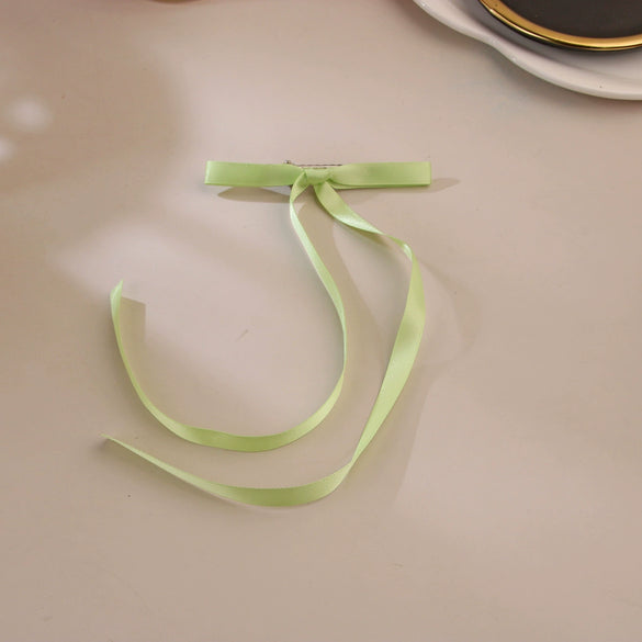 Fabric Ribbon Bow Hairpin Ballet Style Manual Processing Women's Headwear