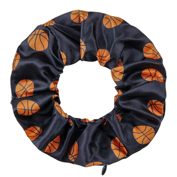 Fabric Sports Series Geometric Patterns Knitting Invisible Zipper Hair Tie