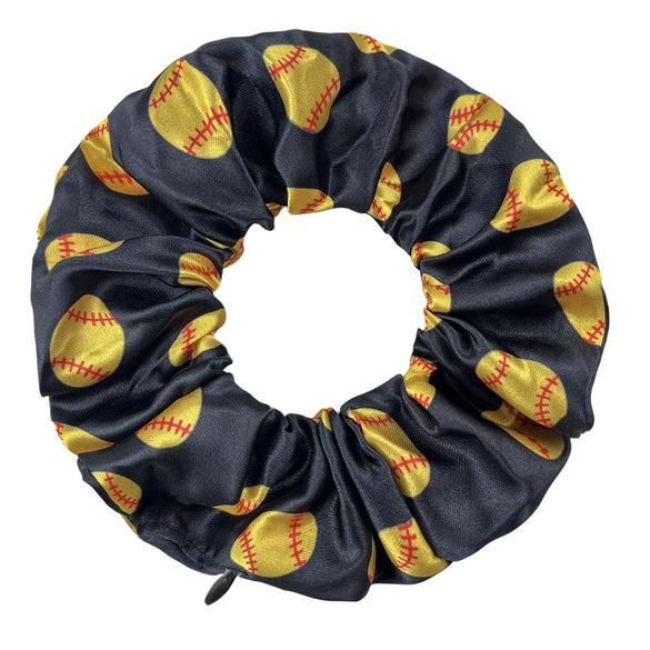 Fabric Sports Series Geometric Patterns Knitting Invisible Zipper Hair Tie