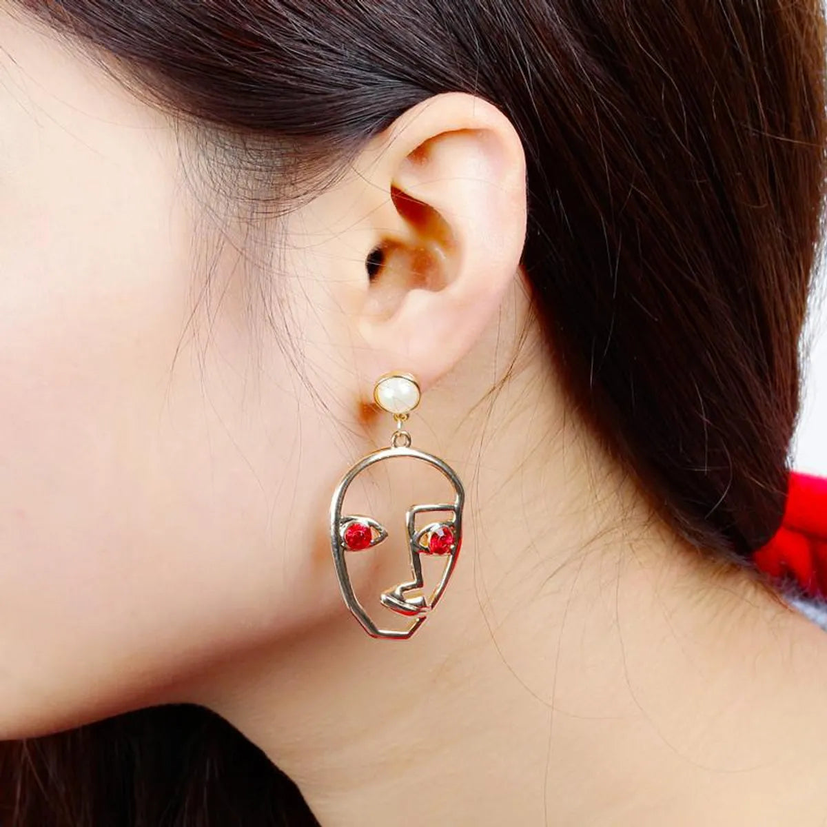 Face Mask Fashion Abstract Earrings Nhdp156848