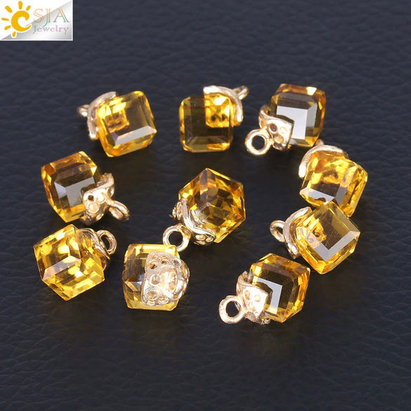 Faceted Glass And Crystal Beads For Jewelry Making Handmade Diy Jewelry Accessories With Large Hole Design