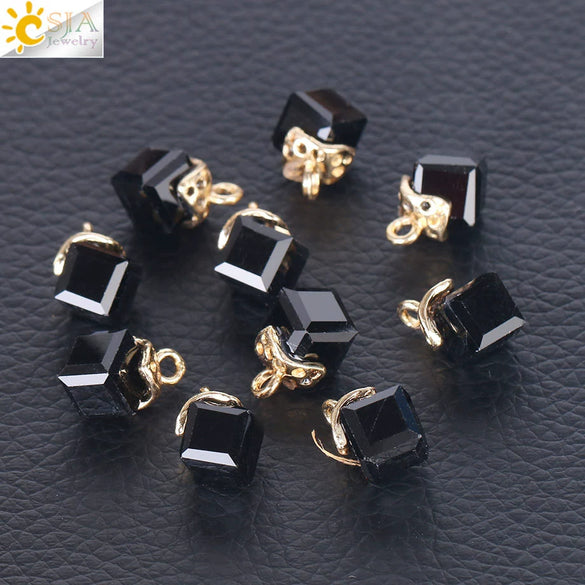 Faceted Glass And Crystal Beads For Jewelry Making Handmade Diy Jewelry Accessories With Large Hole Design