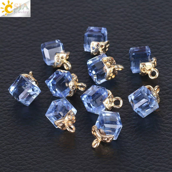 Faceted Glass And Crystal Beads For Jewelry Making Handmade Diy Jewelry Accessories With Large Hole Design