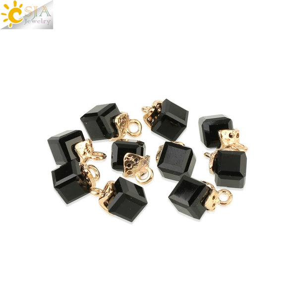 Faceted Glass And Crystal Beads For Jewelry Making Handmade Diy Jewelry Accessories With Large Hole Design