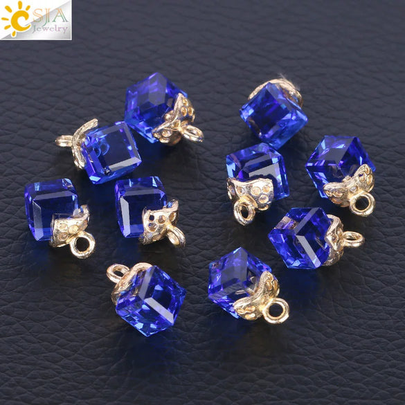 Faceted Glass And Crystal Beads For Jewelry Making Handmade Diy Jewelry Accessories With Large Hole Design