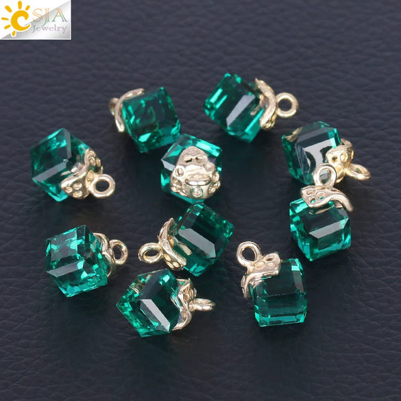 Faceted Glass And Crystal Beads For Jewelry Making Handmade Diy Jewelry Accessories With Large Hole Design