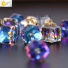 Faceted Glass And Crystal Beads For Jewelry Making Handmade Diy Jewelry Accessories With Large Hole Design