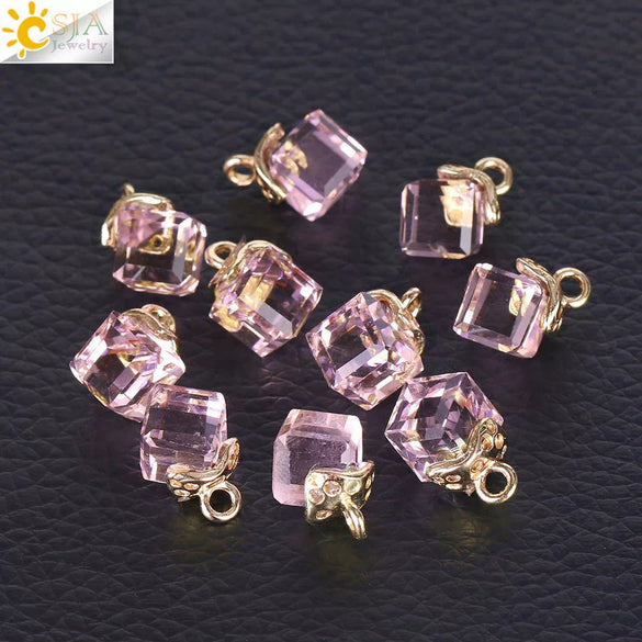 Faceted Glass And Crystal Beads For Jewelry Making Handmade Diy Jewelry Accessories With Large Hole Design