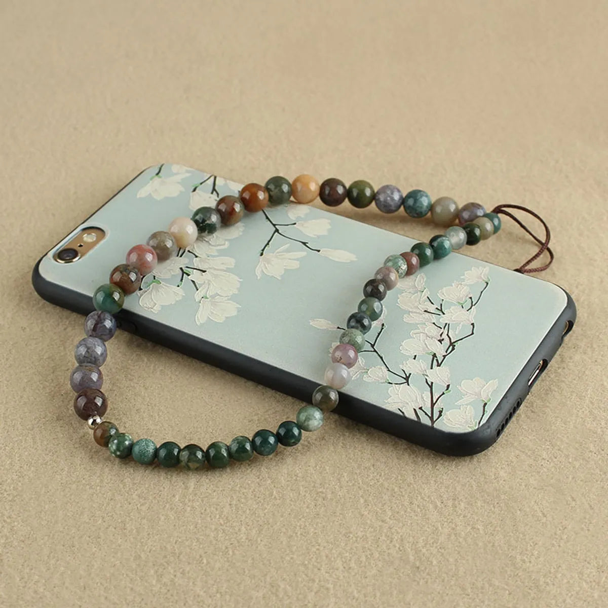 Factory Direct Sale Turquoise Agate Mobile Phone Chain