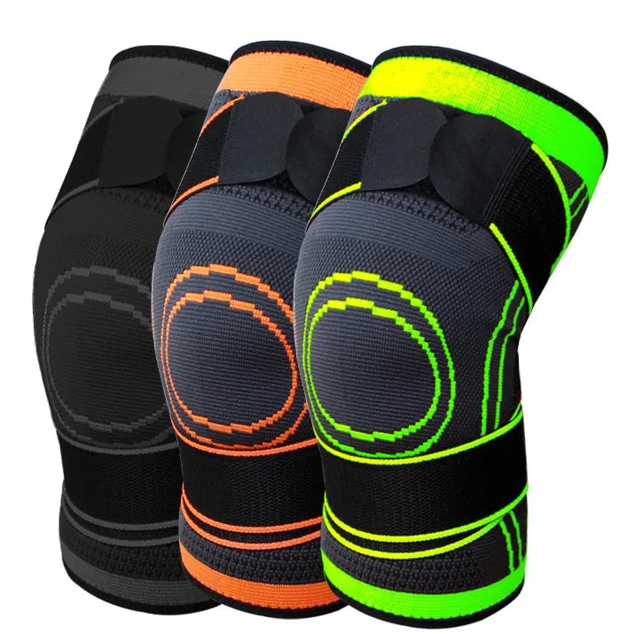 Factory Hot-Selling Detachable Strap Nylon Sports Kneecaps Running Cycling Mountaineering Basketball Knitted Knee Pads Spot