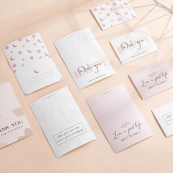 Factory Provided Simple Greeting Cards With Envelope Bakery-Style Birthday Cards And Thank-You Cards