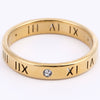 Factory Roman Numeral Titanium Steel Ring Niche High Sense Trend Diamond Ring Lovers Stainless Steel Jewelry Wholesale