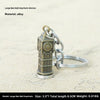 Factory Sales Metal Simulation Shell Pistol Tank Aircraft Hammer Bell Ear Spoon Keychain Uncle Souvenir