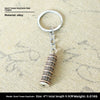 Factory Sales Metal Simulation Shell Pistol Tank Aircraft Hammer Bell Ear Spoon Keychain Uncle Souvenir