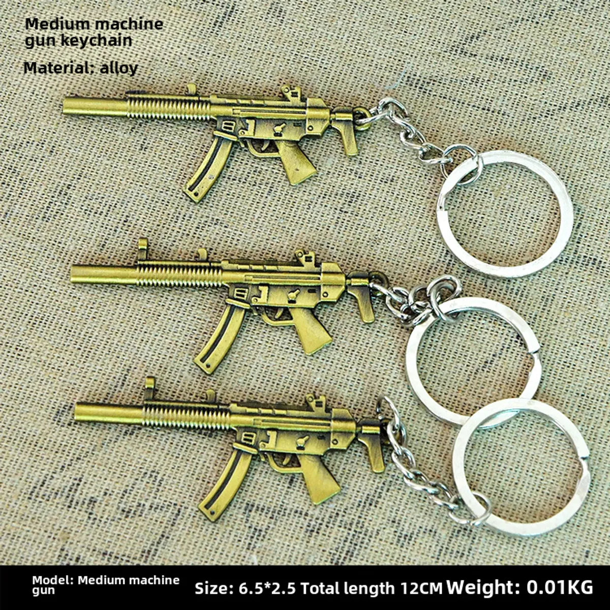 Factory Sales Metal Simulation Shell Pistol Tank Aircraft Hammer Bell Ear Spoon Keychain Uncle Souvenir