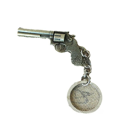 Factory Sales Metal Simulation Shell Pistol Tank Aircraft Hammer Bell Ear Spoon Keychain Uncle Souvenir