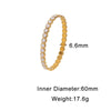 Fade Resistant Gold Electroplated Stainless Steel Geometric Bracelet With Retro Temperament Style