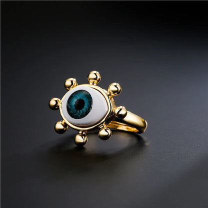 Fahsion Three-dimensional Devil's Eye Ring