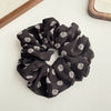 Fairy Lace Pearl Scrunchie For Women Floral Geometric Cloth Hair Tie Inlaid With Pearls