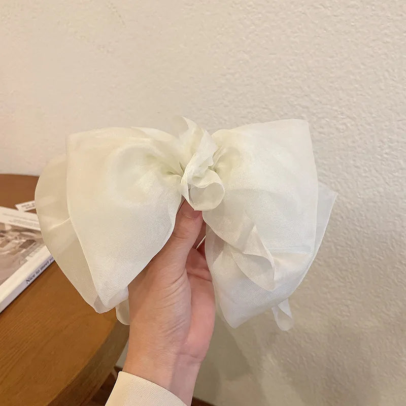 Fairy Style Bow Knot Alloy Organza Hair Clip