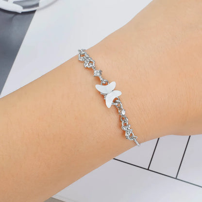 Fairy Style Butterfly Alloy Plating Women's Bracelets