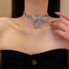 Fairy Style Elegant Lady Water Droplets Alloy Plating Inlay Rhinestones Women'S Choker