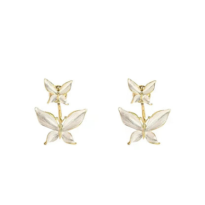 Fairy Style Elegant Vintage Style Butterfly Alloy Women'S Ear Studs