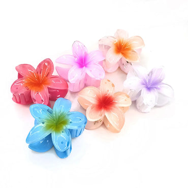 Fairy Style Flower Synthetic Resin Stoving Varnish Hair Claws