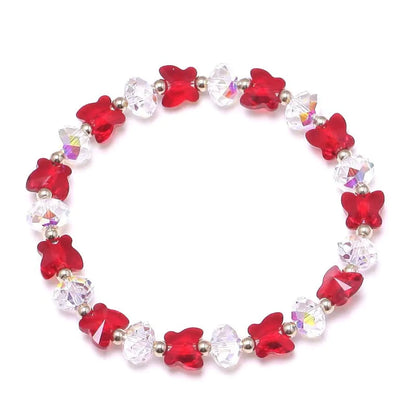 Fairy Style IG Style Butterfly Artificial Crystal Wholesale Bracelets