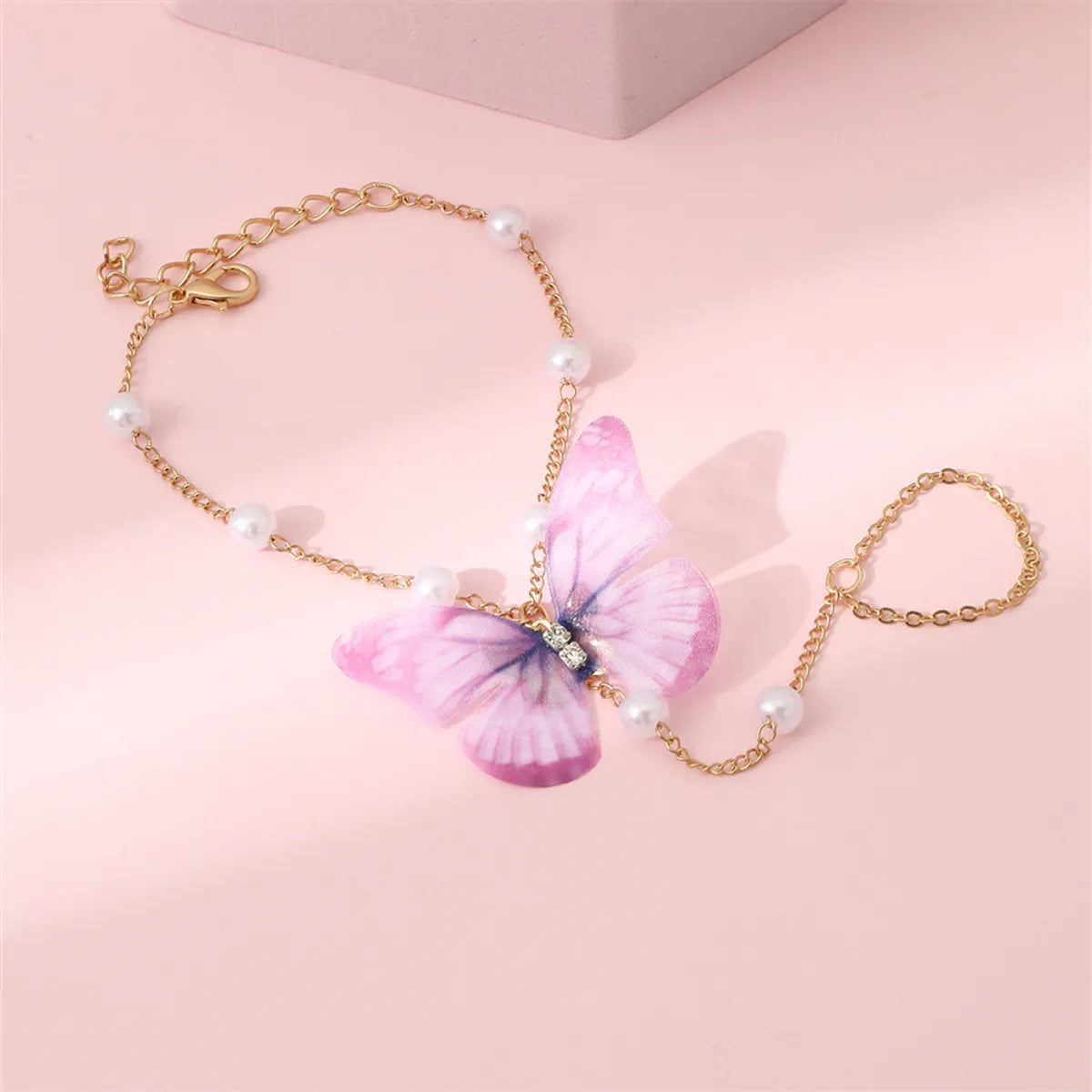 Fairy Style Original Design Butterfly Alloy Beaded Women's Bracelets