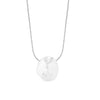 Fairy Style Oval Imitation Pearl Titanium Steel Plating 18k Gold Plated Pendant Necklace