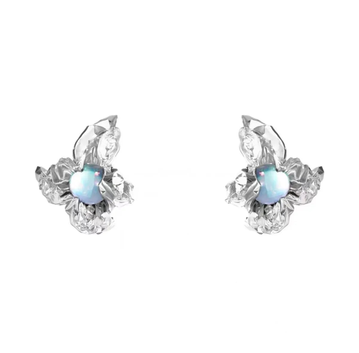 Fairy Style Simple Style Irregular Star Alloy Plating Inlay Moonstone Women'S Drop Earrings