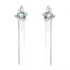 Fairy Style Simple Style Irregular Star Alloy Plating Inlay Moonstone Women'S Drop Earrings