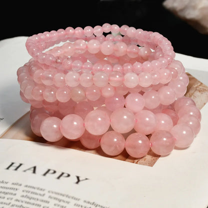 Fairy Style Simple Style Round Natural Stone Bracelets In Bulk