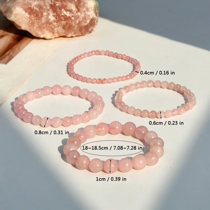 Fairy Style Simple Style Round Natural Stone Bracelets In Bulk