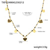 Fantasy Color Zircon 316L Stainless Steel Necklace Electroplating Women's Jewelry
