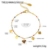 Fantasy Color Zircon 316L Stainless Steel Necklace Electroplating Women's Jewelry
