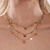 Fantasy Color Zircon 316L Stainless Steel Necklace Electroplating Women's Jewelry