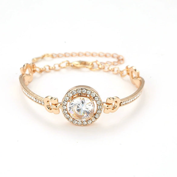 Fashion  Bracelet Women's Allmatch Bracelet Simple Temperament Noble Flash Diamond Bracelet Bracelet Bracelet Women