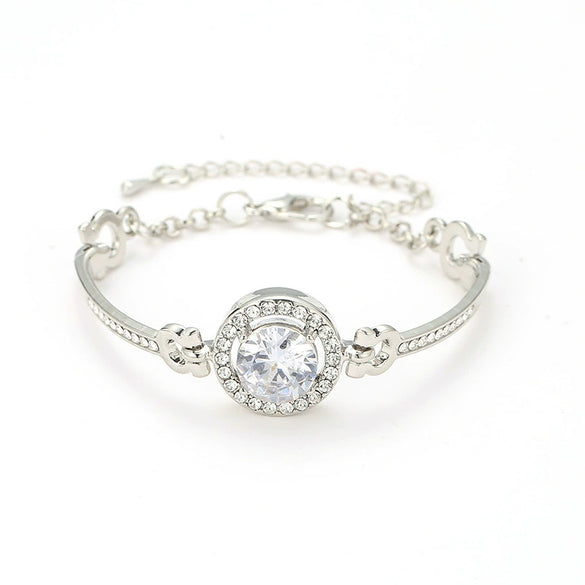 Fashion  Bracelet Women's Allmatch Bracelet Simple Temperament Noble Flash Diamond Bracelet Bracelet Bracelet Women